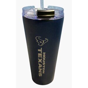NFL Houston Texans 30 Oz Stainless Steel Tumbler With Lid & Straw
